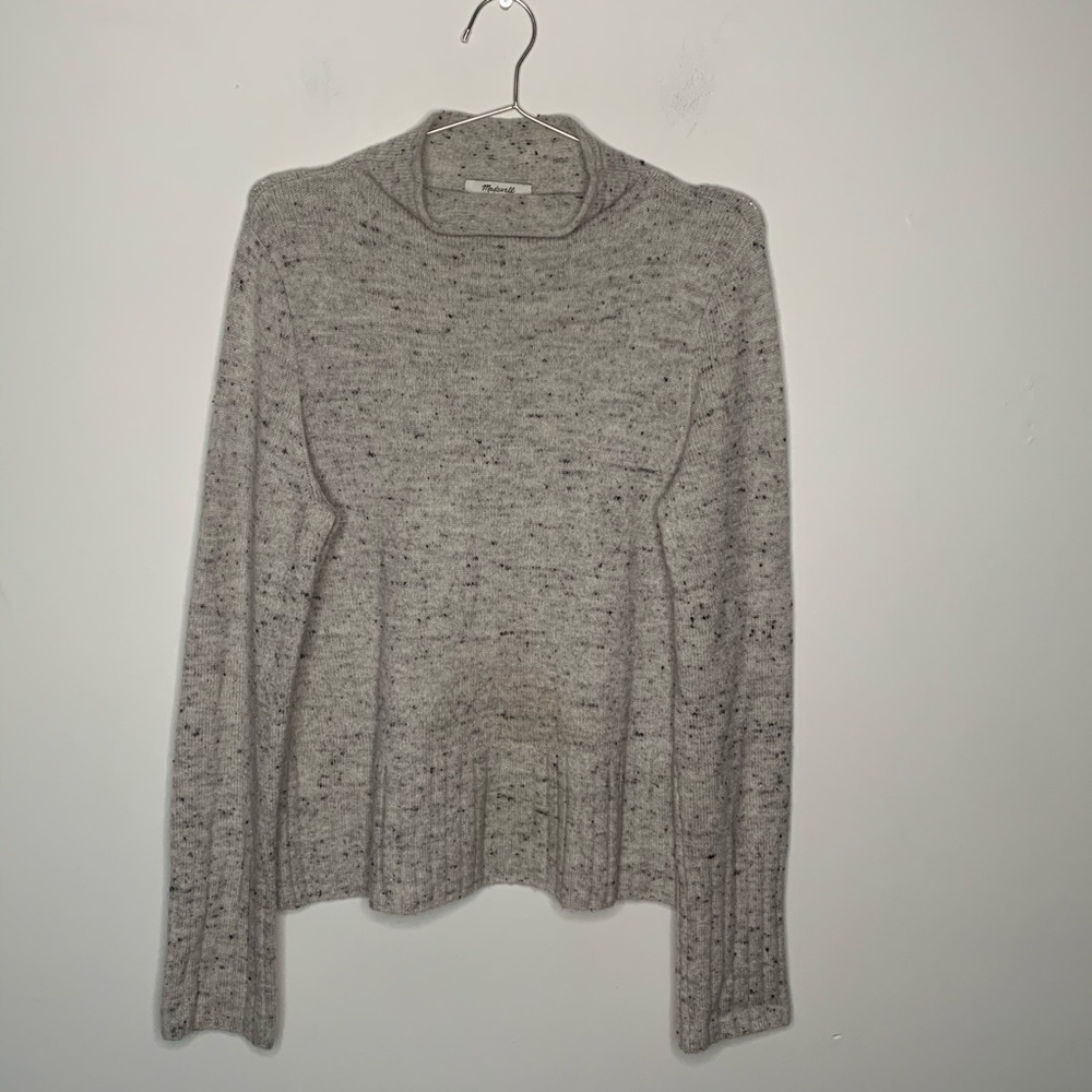 Madewell funnel neck speckled sweater
